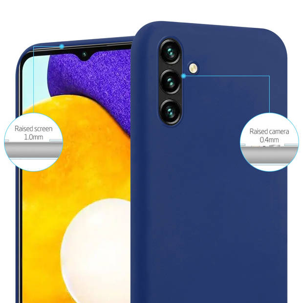 Cadorabo Hoesje geschikt voor Samsung Galaxy A13 5G in CANDY DONKER BLAUW - Beschermhoes TPU silicone Case Cover