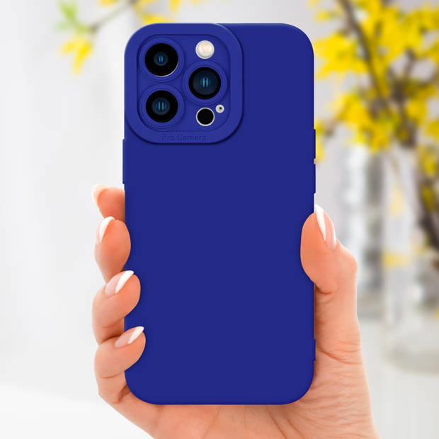 Cadorabo Hoesje geschikt voor Apple iPhone 14 PRO in FLUID BLAUW - Beschermhoes TPU silicone Cover Case