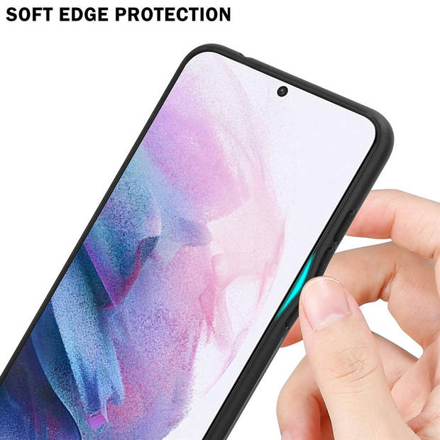 Cadorabo Hoesje geschikt voor Samsung Galaxy S21 PLUS in GEEL - ROZE - Tweekleurige beschermhoes TPU-silicone Case Cover