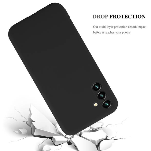 Cadorabo Hoesje geschikt voor Samsung Galaxy A13 5G in CANDY ZWART - Beschermhoes TPU silicone Case Cover