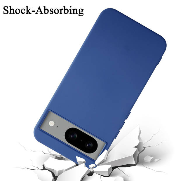 Cadorabo Hoesje geschikt voor Google PIXEL 8 Case in LIQUID BLAUW - Beschermhoes TPU silicone Cover