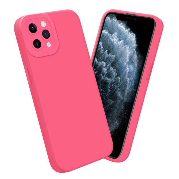 Cadorabo Hoesje geschikt voor Apple iPhone 11 PRO MAX in FLUID ROOD - Beschermhoes TPU silicone Cover Case