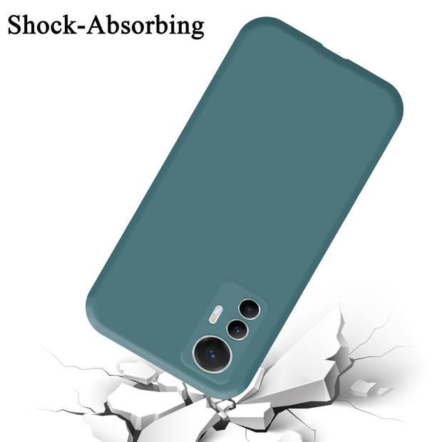 Cadorabo Hoesje geschikt voor Xiaomi 12 LITE Case in LIQUID GROEN - Beschermhoes TPU silicone Cover