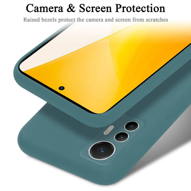 Cadorabo Hoesje geschikt voor Xiaomi 12 LITE Case in LIQUID GROEN - Beschermhoes TPU silicone Cover