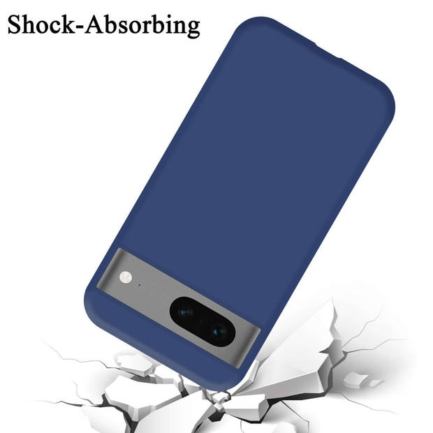 Cadorabo Hoesje geschikt voor Google PIXEL 7 Case in LIQUID BLAUW - Beschermhoes TPU silicone Cover