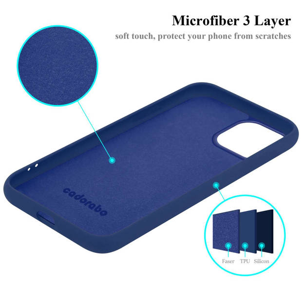 Cadorabo Hoesje geschikt voor Apple iPhone 15 PLUS Case in LIQUID BLAUW - Beschermhoes TPU silicone Cover