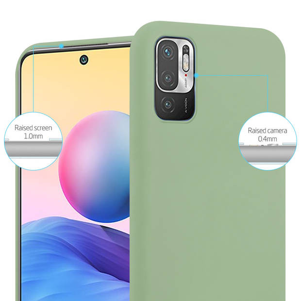 Cadorabo Hoesje geschikt voor Xiaomi RedMi NOTE 10 5G / POCO M3 PRO 5G in CANDY PASTEL GROEN - Beschermhoes TPU silicone