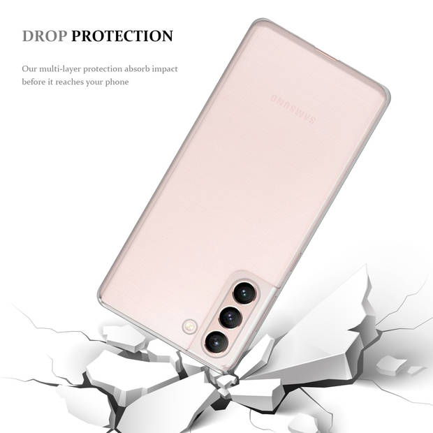 Cadorabo Hoesje geschikt voor Samsung Galaxy S22 in VOLLEDIG TRANSPARANT - Beschermhoes Cover gemaakt van TPU Silicone
