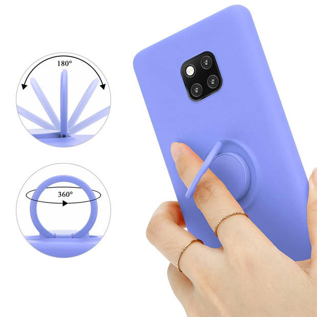 Cadorabo Hoesje geschikt voor Huawei MATE 20 PRO in LIQUID LICHT PAARS - Beschermhoes van TPU silicone Case Cover met