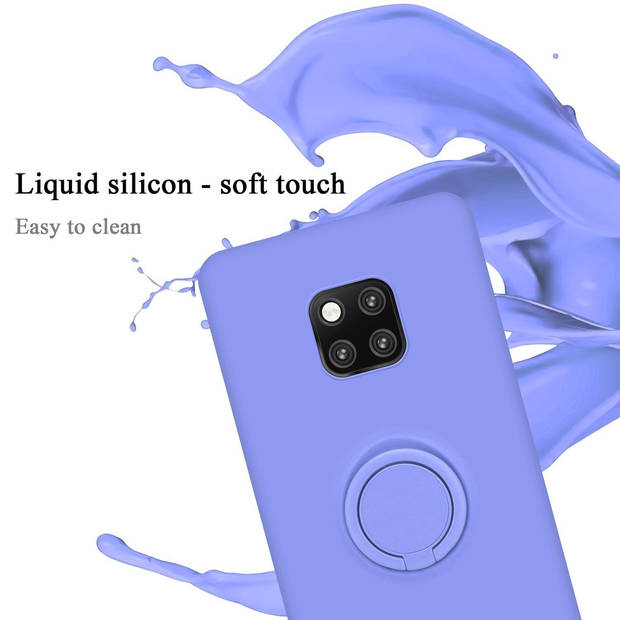 Cadorabo Hoesje geschikt voor Huawei MATE 20 PRO in LIQUID LICHT PAARS - Beschermhoes van TPU silicone Case Cover met