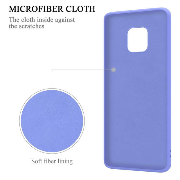 Cadorabo Hoesje geschikt voor Huawei MATE 20 PRO in LIQUID LICHT PAARS - Beschermhoes van TPU silicone Case Cover met