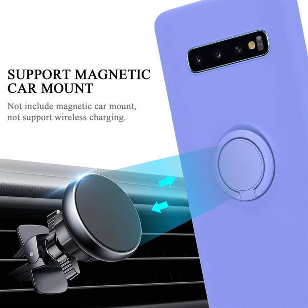 Cadorabo Hoesje geschikt voor Samsung Galaxy S10 4G in LIQUID LICHT PAARS - Beschermhoes van TPU silicone Case Cover met