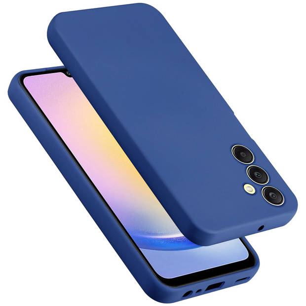 Cadorabo Hoesje geschikt voor Samsung Galaxy A25 Case in LIQUID BLAUW - Beschermhoes TPU silicone Cover