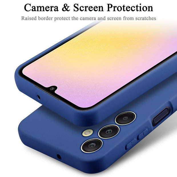Cadorabo Hoesje geschikt voor Samsung Galaxy A25 Case in LIQUID BLAUW - Beschermhoes TPU silicone Cover