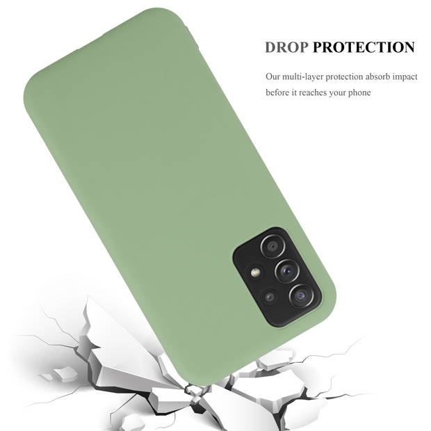 Cadorabo Hoesje geschikt voor Samsung Galaxy A52 (4G / 5G) / A52s in CANDY PASTEL GROEN - Beschermhoes TPU silicone Case