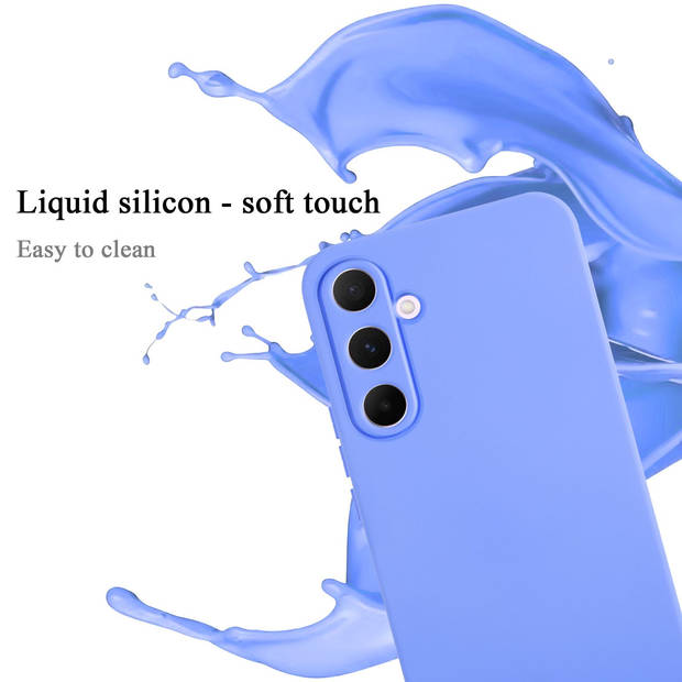 Cadorabo Hoesje geschikt voor Samsung Galaxy A55 Case in LIQUID LICHT PAARS - Beschermhoes TPU silicone Cover