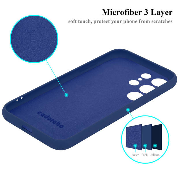 Cadorabo Hoesje geschikt voor Samsung Galaxy S24 ULTRA Case in LIQUID BLAUW - Beschermhoes TPU silicone Cover