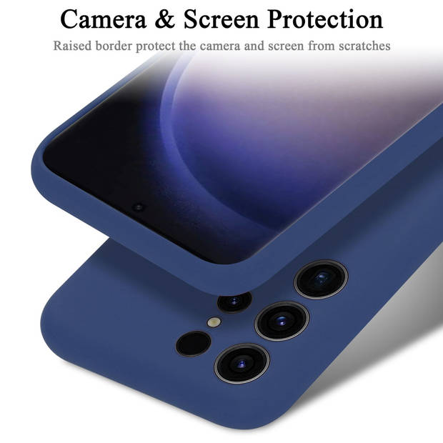 Cadorabo Hoesje geschikt voor Samsung Galaxy S24 ULTRA Case in LIQUID BLAUW - Beschermhoes TPU silicone Cover