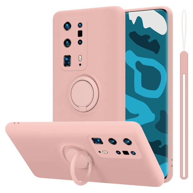 Cadorabo Hoesje geschikt voor Huawei P40 PRO / P40 PRO+ in LIQUID ROZE - Beschermhoes van TPU silicone Case Cover met