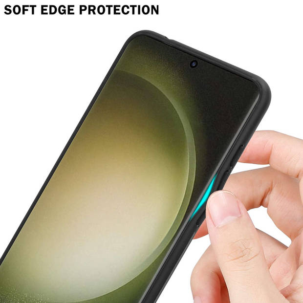 Cadorabo Hoesje geschikt voor Samsung Galaxy S23 ULTRA in BLAUW - ZWART - Tweekleurige beschermhoes TPU-silicone Case