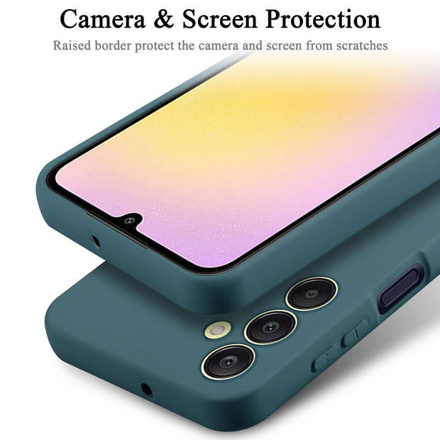 Cadorabo Hoesje geschikt voor Samsung Galaxy A25 Case in LIQUID GROEN - Beschermhoes TPU silicone Cover