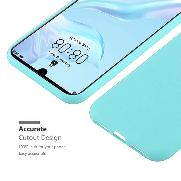 Cadorabo Hoesje geschikt voor Huawei P30 in CANDY BLAUW - Beschermhoes TPU silicone Case Cover