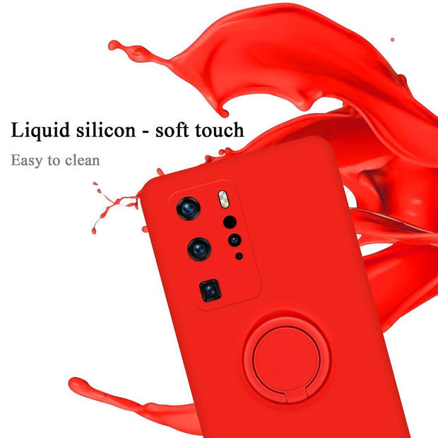 Cadorabo Hoesje geschikt voor Huawei P40 PRO / P40 PRO+ in LIQUID ROOD - Beschermhoes van TPU silicone Case Cover met