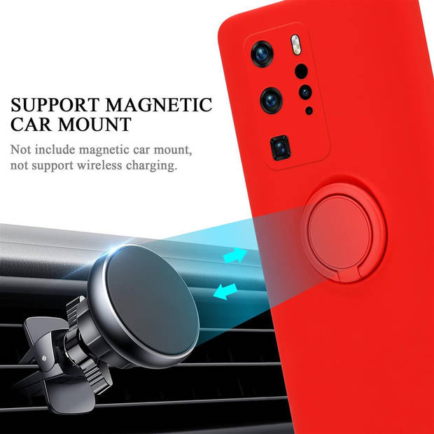 Cadorabo Hoesje geschikt voor Huawei P40 PRO / P40 PRO+ in LIQUID ROOD - Beschermhoes van TPU silicone Case Cover met