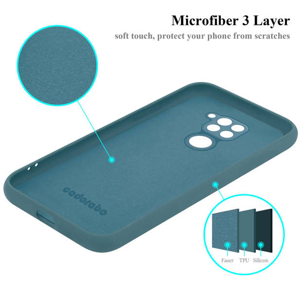 Cadorabo Hoesje geschikt voor Xiaomi RedMi NOTE 9 Case in LIQUID GROEN - Beschermhoes TPU silicone Cover