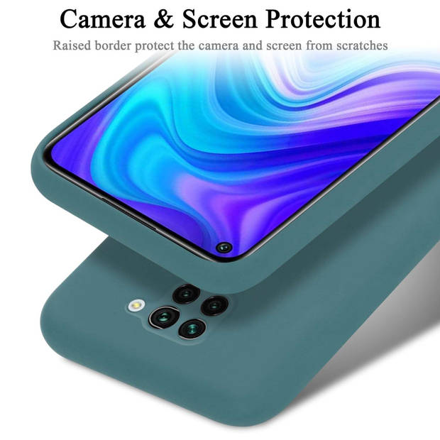 Cadorabo Hoesje geschikt voor Xiaomi RedMi NOTE 9 Case in LIQUID GROEN - Beschermhoes TPU silicone Cover