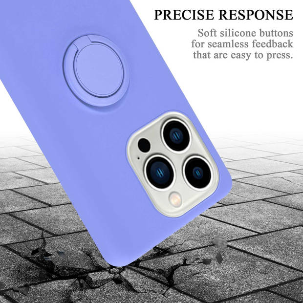 Cadorabo Hoesje geschikt voor Apple iPhone 14 PRO in LIQUID LICHT PAARS - Beschermhoes van TPU silicone Case Cover met