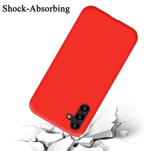 Cadorabo Hoesje geschikt voor Samsung Galaxy A13 5G Case in LIQUID ROOD - Beschermhoes TPU silicone Cover