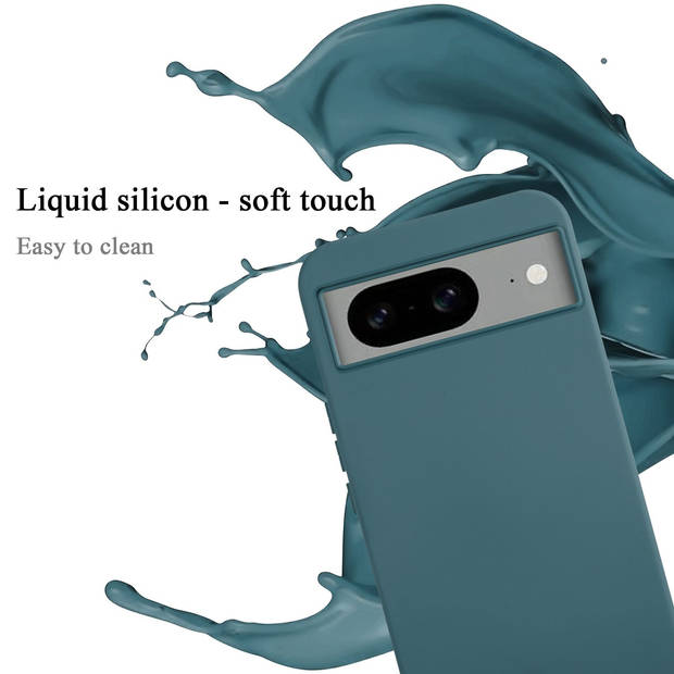 Cadorabo Hoesje geschikt voor Google PIXEL 8 Case in LIQUID GROEN - Beschermhoes TPU silicone Cover