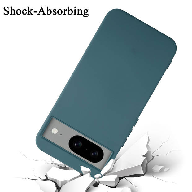 Cadorabo Hoesje geschikt voor Google PIXEL 8 Case in LIQUID GROEN - Beschermhoes TPU silicone Cover