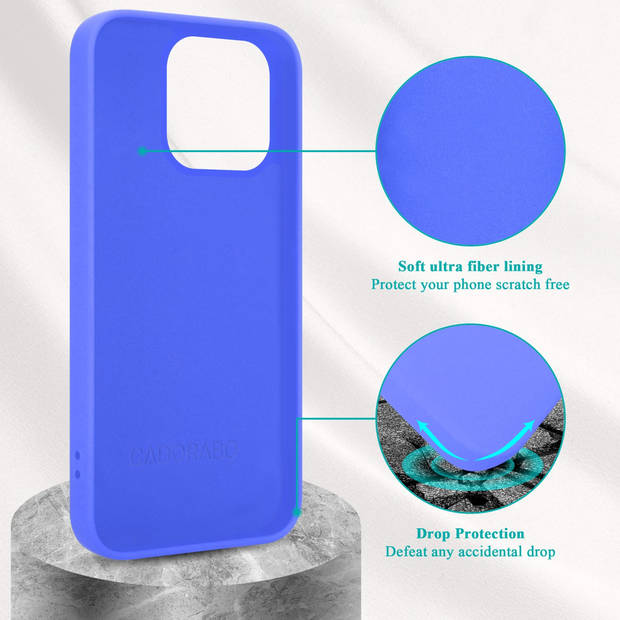 Cadorabo Hoesje geschikt voor Apple iPhone 14 PRO Case in LIQUID LICHT PAARS - Beschermhoes TPU silicone Cover