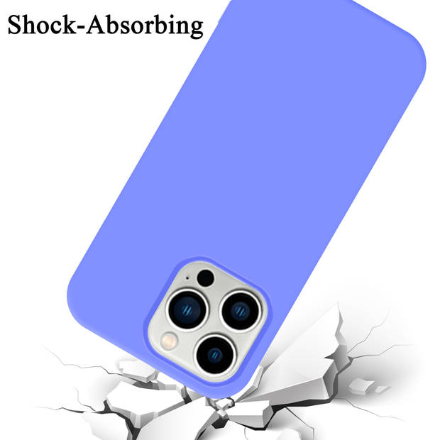 Cadorabo Hoesje geschikt voor Apple iPhone 14 PRO MAX Case in LIQUID LICHT PAARS - Beschermhoes TPU silicone Cover