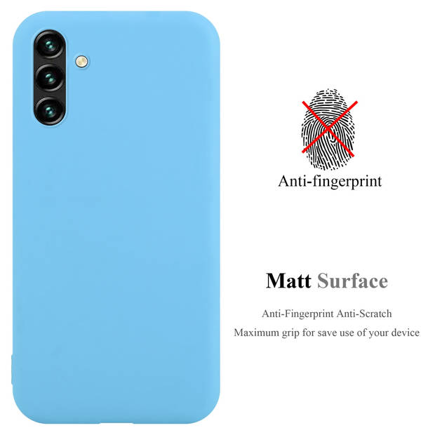 Cadorabo Hoesje geschikt voor Samsung Galaxy A13 5G in CANDY BLAUW - Beschermhoes TPU silicone Case Cover