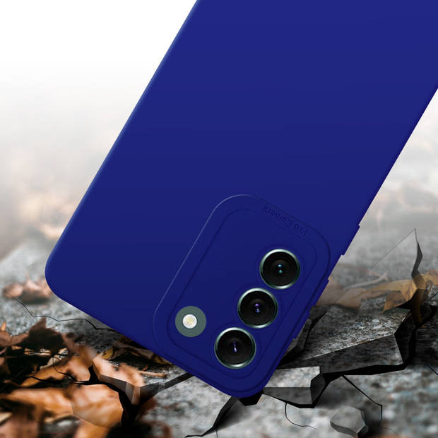 Cadorabo Hoesje geschikt voor Samsung Galaxy S22 PLUS in FLUID BLAUW - Beschermhoes TPU silicone Cover Case