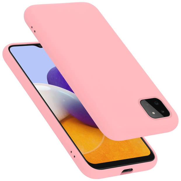 Cadorabo Hoesje geschikt voor Samsung Galaxy A22 5G Case in LIQUID ROZE - Beschermhoes TPU silicone Cover