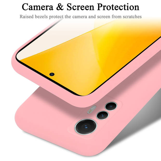 Cadorabo Hoesje geschikt voor Xiaomi 12 LITE Case in LIQUID ROZE - Beschermhoes TPU silicone Cover