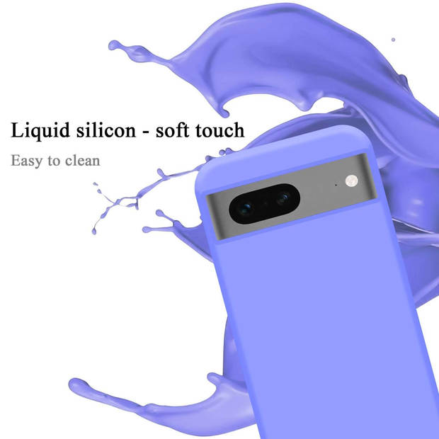 Cadorabo Hoesje geschikt voor Google PIXEL 7 Case in LIQUID LICHT PAARS - Beschermhoes TPU silicone Cover