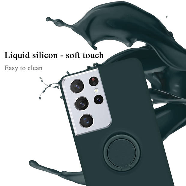 Cadorabo Hoesje geschikt voor Samsung Galaxy S24 ULTRA in LIQUID GROEN - Beschermhoes van TPU silicone Case Cover met