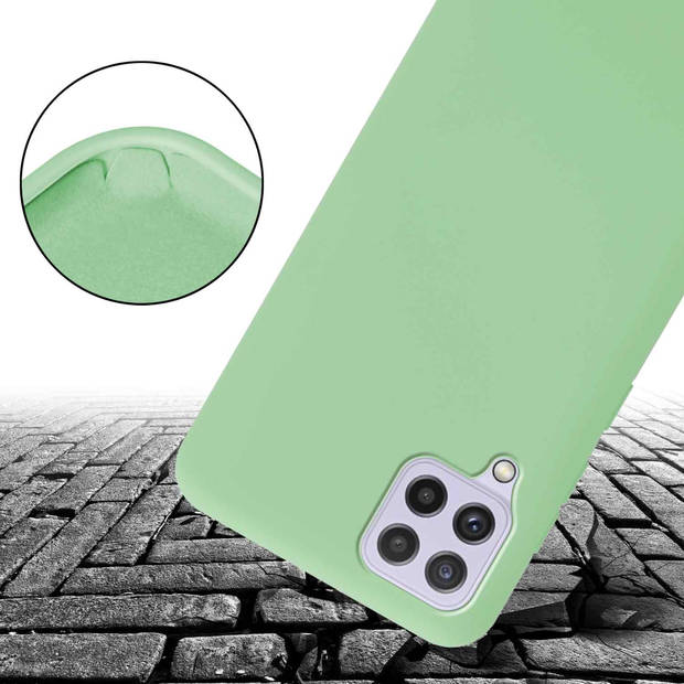 Cadorabo Mobiele telefoon ketting geschikt voor Samsung Galaxy A22 4G / M22 / M32 4G Hoesje in LIQUID LICHT GROEN -