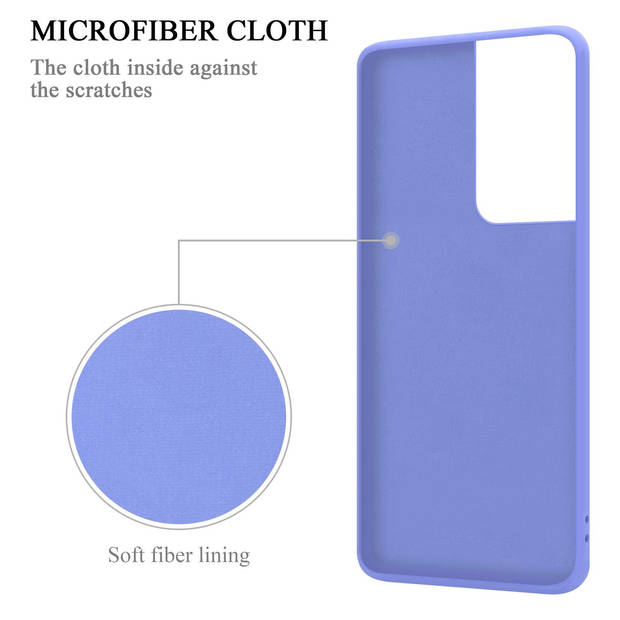 Cadorabo Hoesje geschikt voor Samsung Galaxy S24 ULTRA in LIQUID LICHT PAARS - Beschermhoes van TPU silicone Case Cover