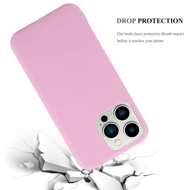 Cadorabo Hoesje geschikt voor Apple iPhone 14 PRO MAX in CANDY ROZE - Beschermhoes TPU silicone Case Cover