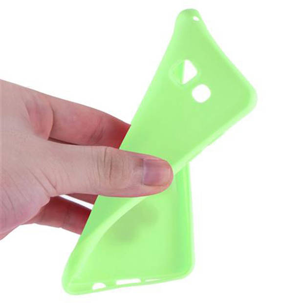 Cadorabo Hoesje geschikt voor Samsung Galaxy A5 2016 in CANDY PASTEL GROEN - Beschermhoes TPU silicone Case Cover