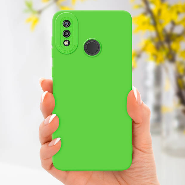 Cadorabo Hoesje geschikt voor Huawei P20 LITE 2018 / NOVA 3E in FLUID GROEN - Beschermhoes TPU silicone Cover Case