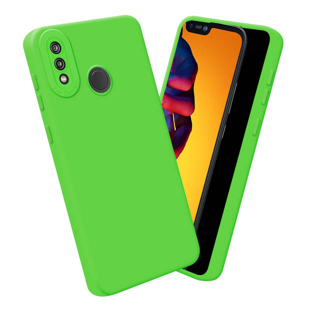 Cadorabo Hoesje geschikt voor Huawei P20 LITE 2018 / NOVA 3E in FLUID GROEN - Beschermhoes TPU silicone Cover Case