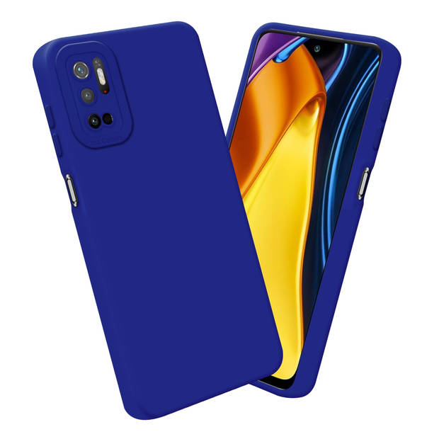 Cadorabo Hoesje geschikt voor Xiaomi RedMi NOTE 10 5G / POCO M3 PRO 5G in FLUID BLAUW - Beschermhoes TPU silicone Cover