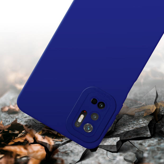 Cadorabo Hoesje geschikt voor Xiaomi RedMi NOTE 10 5G / POCO M3 PRO 5G in FLUID BLAUW - Beschermhoes TPU silicone Cover